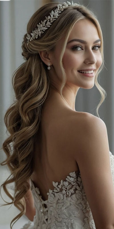 مدل آرایش و شینیون جدید عروس