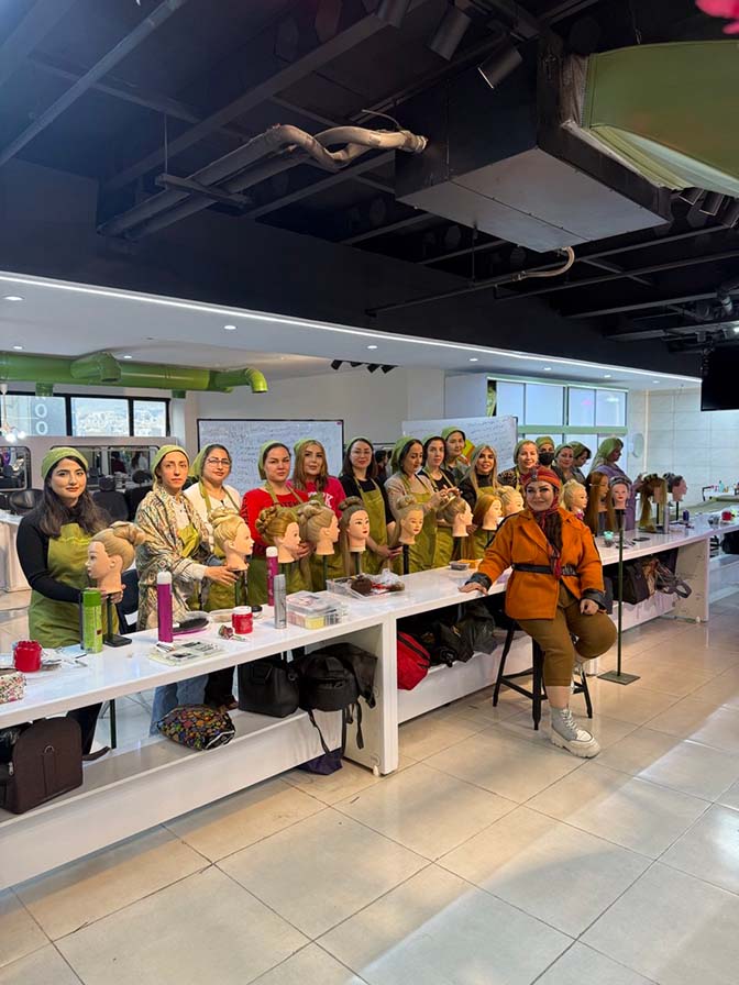 آموزش شینیون مو